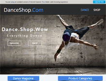 Tablet Screenshot of danceshop.com