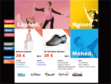 Tablet Screenshot of danceshop.lv